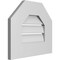Ekena Millwork Octagonal Top Surface Mount PVC Gable Vent: Functional, w/ 3-1/2"W x 1"P Standard Frame, 16"W x 14"H GVPOT16X1401SF - alternate 2